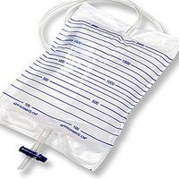 XIHAA Disposable Urine Collection Bag, Medical Urine Bag, with Anti-Reflux Chamber Drainage Bag, Thickening Urine Bag 2000ML for Men and Women,50Pcs