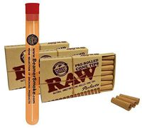 3 Boxes RAW Pre Rolled Cone Tips "Perfecto" (63 Total Tips) with BEAMER SMOKE Doob Tube