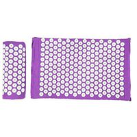 Duevin Acupuncture Massage Fitness Mat Acupressure Massage Pad Cushion Pillow for Health Care(Purple)