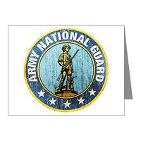 Note Cards (10 Pack) Army National Guard Emblem