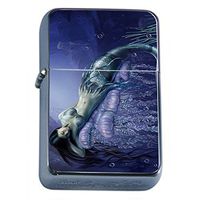 Mermaid Flip Top Oil Lighter D6 Aquatic Creature Fantasy Folklore