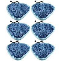 6 Pack Felji T1 Heavy Duty Deluxe Coral Microfiber Pads for H2O Steamboy Mop