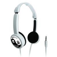 Novelty Travel Portable On-Ear Foldable Headphones Adopt Adoption Animal Shelter Dogs Cats - Rescue Adopt Yin Yang Paw Prints Dogs Cats