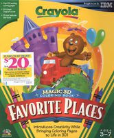Crayola Magic 3-D Coloring Book Favorite Places