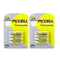 AAA 1.2V 1000mah Ni-MH Rechargeable Battery PKCELL8Pcs