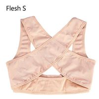 Posture Corrector, Spine Support Belt Orthosis Corset Orthopedic Waist Shoulder Brace Back Support Belt for Ladies Students by Filfeel(S-Skin Color)