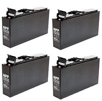 NPPower FT12-150Ah Front Access Deep Cycle Solar Energy Power 12V 150Ah Telecom UPS Battery with Button Style Terminals (4 Pack)