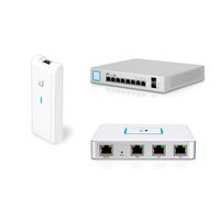 USG Unifi Security Gateway with UC-CK Unifi Cloud Key and US-8-150W UniFi Switch 8 Port 150W