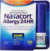 Nasacort Allergy 24 Hour 120 Sprays, 0.57 oz (Pack of 5)