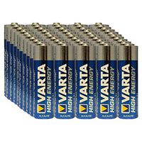 Varta High Energy AA 50pk Shrink Wrap Alkaline KC2 LR6 Batteries