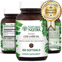 Natural Nutra Norwegian Cod Liver Oil Supplement, Arctic Fish Oil from The Nordic Region, Rich in Omega 3, EPA, DHA, Vitamin A and D, 100 Softgels