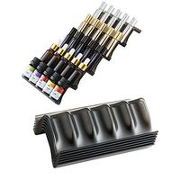 Buwico 5PC Essential Oil Bottles Storage Racks Oil Bottles Expandable Essential Oil Holders for 5ML 10ML 15ML 20ML Essential Oil Organizing Displaying Spice Oils Racks (5PCS, Black)