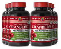 Cranberry Tablets Pure - Concentrated Cranberry 50: 1 - Promote Urinary Health (6 Bottles)