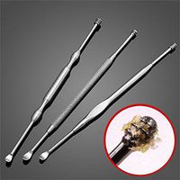 Barhunkft(TM) Stainless Steel Earpick Wax Stick Remover Curette Cleaner Ear Pick Tool New(Radnom Style)