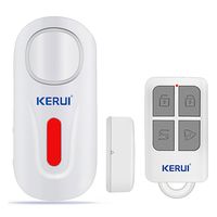 KERUI Door Window Alarm,D2 Remote Security Sensor System,Wireless DIY Magnetic Window Entry Contact Doorbell Easy Installation For Home Shop Company (White-1)