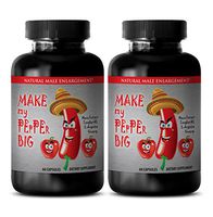 Testosterone Booster Herbal - Make My Pepper Big - Natural Male Enlargement - tongkat Herbs Strength - 2 Bottles (120 Capsules)
