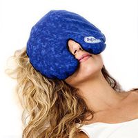 MyCare Face Mask (with Washable Cover) Hot Cold Compress Therapy, Natural Reusable Relief for Migraine, Tension, Stress, Sinus, Headache and Relaxation (Blue)