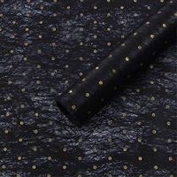 BBC Polka Dots Flower Wrapping Paper Waterproof Gift Packaging Florist Bouquet Wraps, 20 Sheets 23.6X23.6 Inch (C)