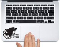 House Divided Stark Targaryen Game of Thrones Printed Trackpad Clear Vinyl Decal Sticker Compatible with Apple MacBook Pro Air 11" 12" 13" 15" All Years Laptop Keyboard (11 " MacBook Air)