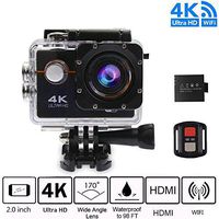 Sport Video Camera 4K WiFi Action Camera Waterproof Camera -hd 1080p, Bike Camera Underwarter Camera 4K with Multi Accessories for Snorkeling