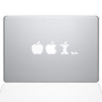 The Decal Guru Edible Apple MacBook Decal Vinyl Sticker - 13" MacBook Air - White (1056-MAC-13A-W)