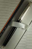 Cross Made in the USA Limited series Townsend Solid Sterling Silver and black Lacquer Barrel Gel Ink Rollerball Pen .Very Rare Collectible Made in Lincoln Rhode Island, USA