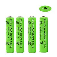 1.2V AAA Rechargeable Battery, Cotchear AAA 600mAh Rechargeable Ni-Cd Batteries 4 Pcs AAA Battery - Rechargeable Cycle Used More Than 500 Times (4 pcs)