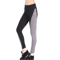 TLOOWY Yoga Leggings for Women, Women High Waist Elastic Yoga Pants Patchwork Workout Gym Tights Trouser (Black, XXL)