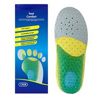 Kids Running Gel Insoles Kids Shock Absorbing Arch Support Silicone Material Insoles Good Feet Step Aid Big Kid US 3.5-4 (8 5/8-8 3/4)