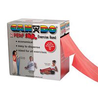 CanDo Exercise Bands with Perforations, Latex Free, Light, Red