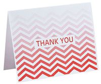 Chevron Thank You Note Cards Set of 25
