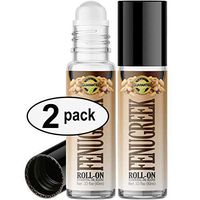 Fenugreek Roll On Essential Oil Rollerball (2 Pack - Pure Fenugreek Oil) Pre-diluted with Glass Roller Ball for Aromatherapy, Kids, Children, Adults Topical Skin Application - 10ml Bottle