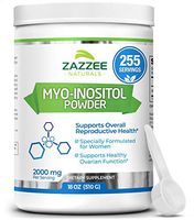Zazzee Myo-Inositol Powder, 255 Servings, 18 Ounces (510 g), 2000 mg per Serving, Includes Free Scoop for Exact Dosage, 100% Pure, Vegan and Non-GMO
