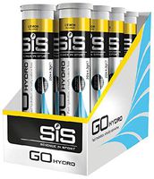 SiS GO Hydro Hydration Tablets: Lemon, 20 Tablet Tube, Box of 8 Tubes