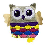 1L Hot Water Bottle Classic Premium Hot Rubber Bag with Soft Cover, Owl, A2