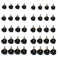 20 Pairs High Heel Replacement Tips, Doubletwo Black Heel Tip Taps Caps Shoes Replacement Dowels 8,9,10,11,12mm