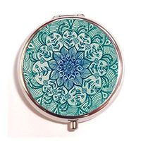 Natural Eco Personalized design New Silver Round Pill Box Decorative Metal Medicine Vitamin Organizer Unique Gift