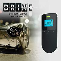 AT8030 Fuel Cell Alcohol Tester,Digital Blue LED Portable Breath Alcohol Tester with 10 Mouthpieces.Analyzer Detector Test Keychain Breathalizer