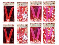 16 Valentine Cello Bag-A-Baskets with 16 Pull Bows and 16 Tags! 4 Different Styles!