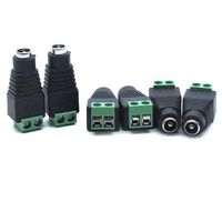 Sscon 20pcs Female 12V DC Power Connector Adapter 5.5mm x 2.5mm Plug for CCTV Secruity Camera, Single Color LED Strips