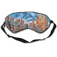 City Clock Tower Pure Silk Sleep Mask Reusable Cold Improves Sleep Edema Eye Tiredness