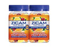 ZICAM Cold Remedy Medicated Fruit Drops, Assorted Fruit, 2 Count