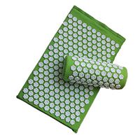 Lotus Acupuncture Massage Pads Back and Neck Pain Relief Acupressure Mat and Pillow Set Relieves Stress, Back, Neck, and Sciatic Pain