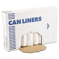 Boardwalk 385814 High-Density Can Liner, 38x58, 60gal, 11 Mic, Natural, 25 Bags/RL, 8 Rolls/CT