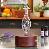Aromatherapy Diffuser - Professional Grade - Wood and Glass (Solum Nox Vitis), Premium, Essential Oil Diffuser, Nebulizer, Professional Machine, Waterless
