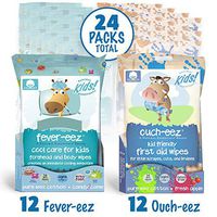 Natural Essentials 24 Mixed Packs of Fever-EEZ and Ouch-EEZ (12 of Each)