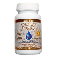 Coral LLC- Coral Daily Vitamin D3 5000 IU- 100 Vegetable Capsules