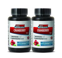 Cranberry Extract Pills - Cranberry Concentrated 252Mg with Vitamins C and E - Increase Energy - 2 Bottles 120 softgels