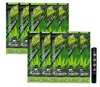 Herb Airtight Tube Pocket Protector with Kingpin Spanish Fly Hemp Wraps 10 Count DC Crafts Nation- Flag Leaf