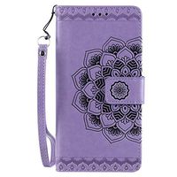 Lomogo Leather Wallet Case for iPhone 11 Pro (5.8") with Stand Feature Card Holder Magnetic Closure, Shockproof Flip Case Cover for Apple iPhone 11 Pro 2019 - LOHHA030222 Purple